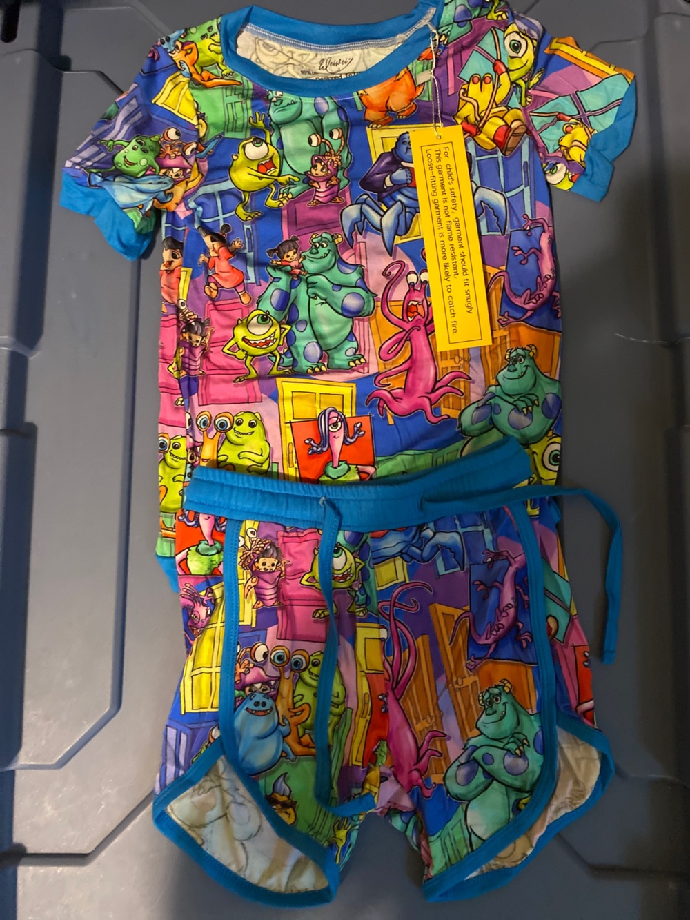 Monsters Inc bamboo daywear short set NWT size 5/6